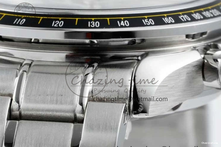 0512 Speedmaster Racing Master SS HKF Best Edition White Dial on SS Bracelet A Premium 7809